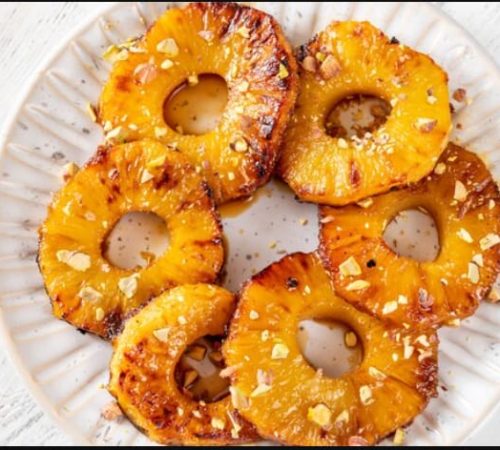 Roasted cinnamon pineapple Roasted cinnamon pineapple